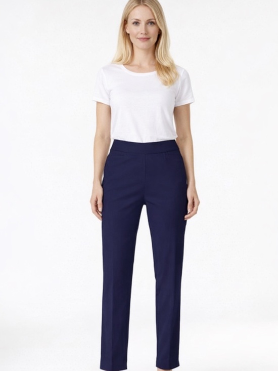 Alfred Dunner Pants - Alfred Dunner Petite Classics Tummy-Control Pull-on Straight-Leg Pants NWT 14P